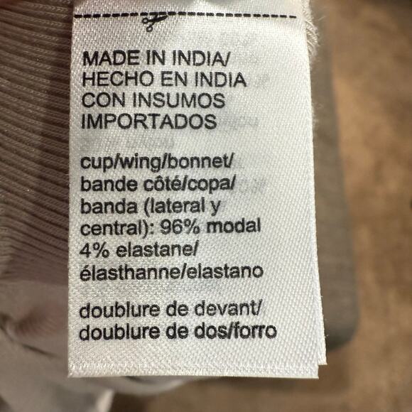 Calvin Klein Ocean Storm Pure Ribbed Unlined Bralette Sz S NWT - Picture 6 of 12